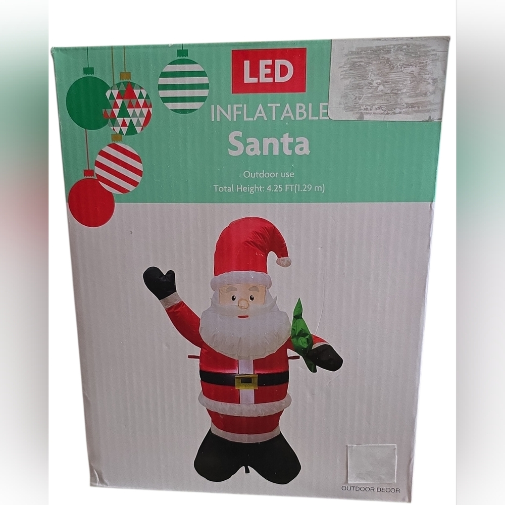 LED Inflatable Santa Outdoor Decor